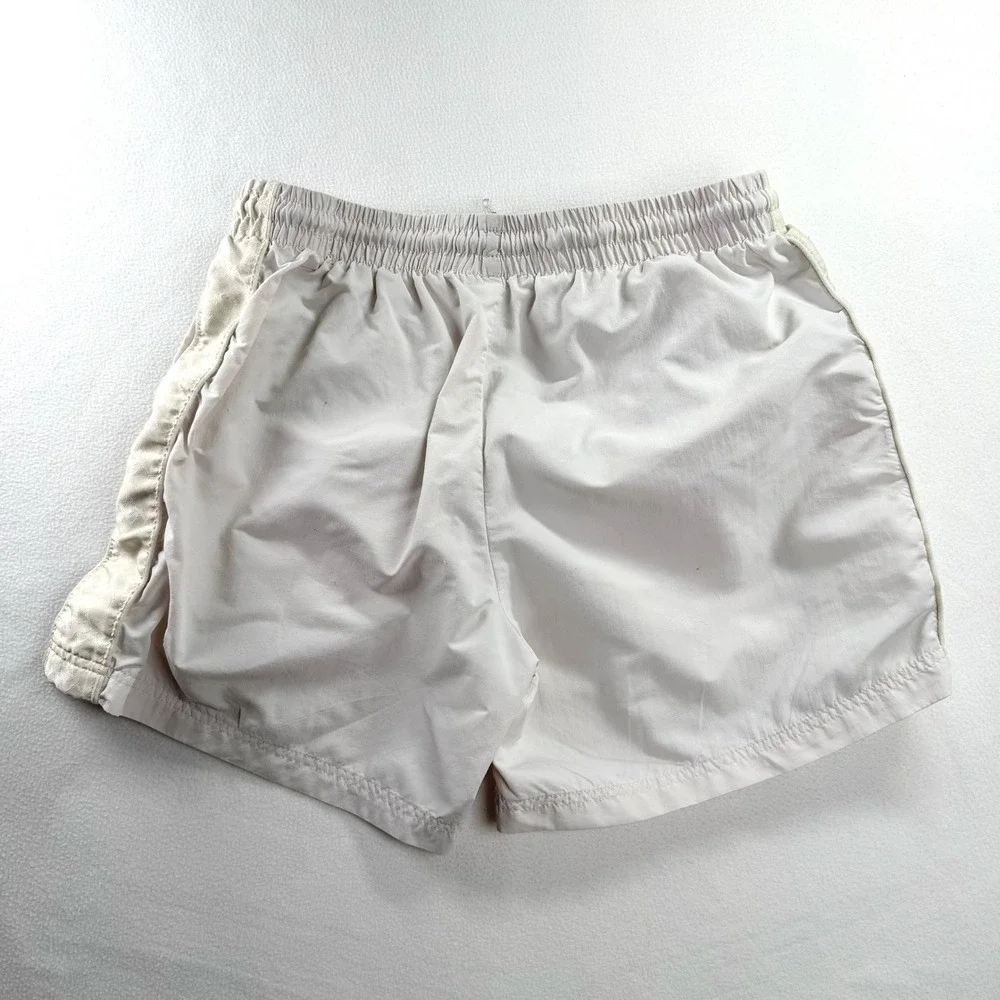 Kappa Swim Trunks Mens Size Large Off-White Cream Logo Taping Retro Sport Shorts